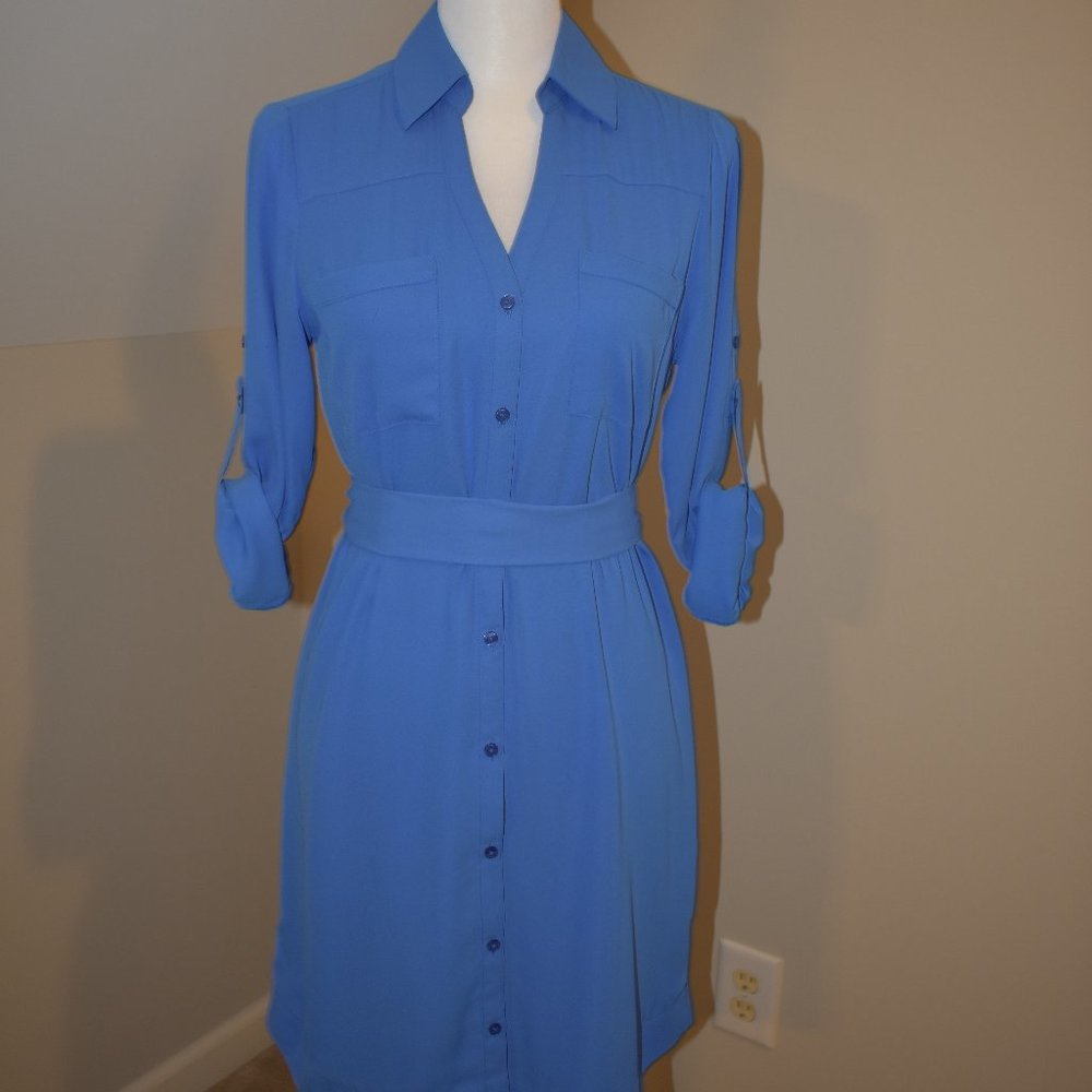 Blue Express Shirt Dress